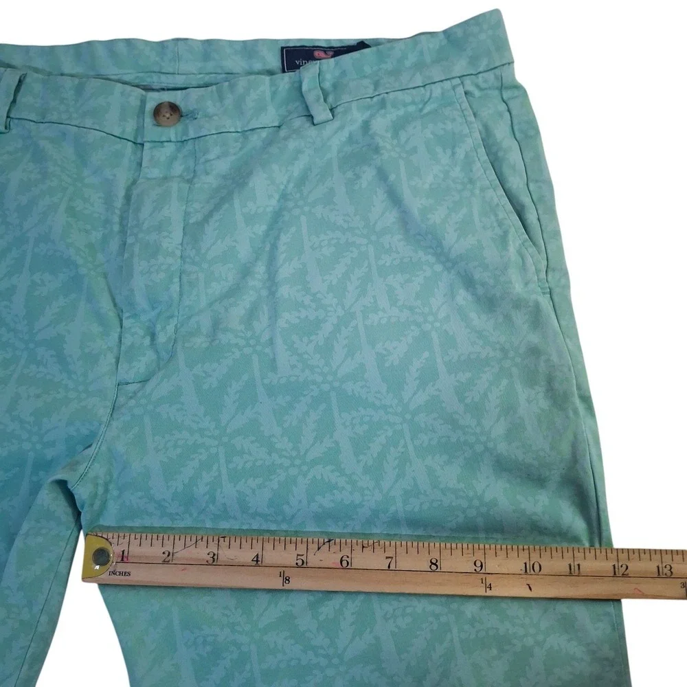 Vineyard‎ Vines Breaker Pant Mens 38x32* Seafoam Green Tropical Chino Trousers